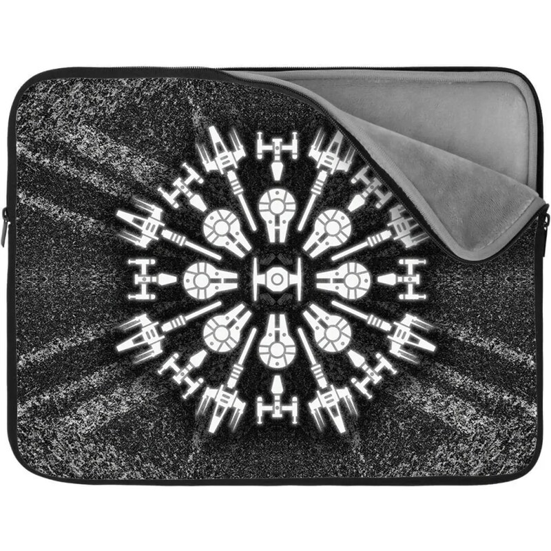 Sablio Obal na notebook Star Wars Vesmírne lode na šedom abstrakte 65426402