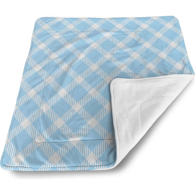 Sablio Deka pre bábätko Modro-biele štvorce 60375057