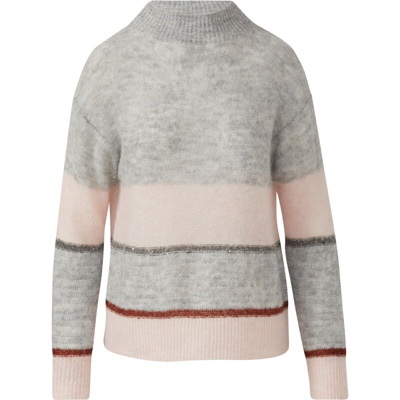 s.Oliver BLACK LABEL Sveter sivá / svetlosivá / ružová 66189643
