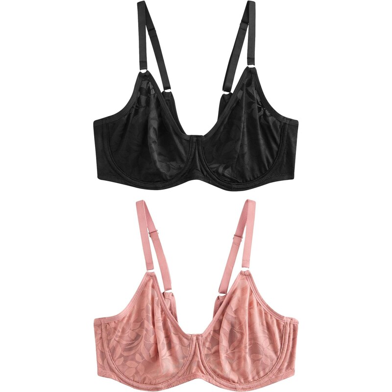 Next Podprsenka ružová / čierna 66189722