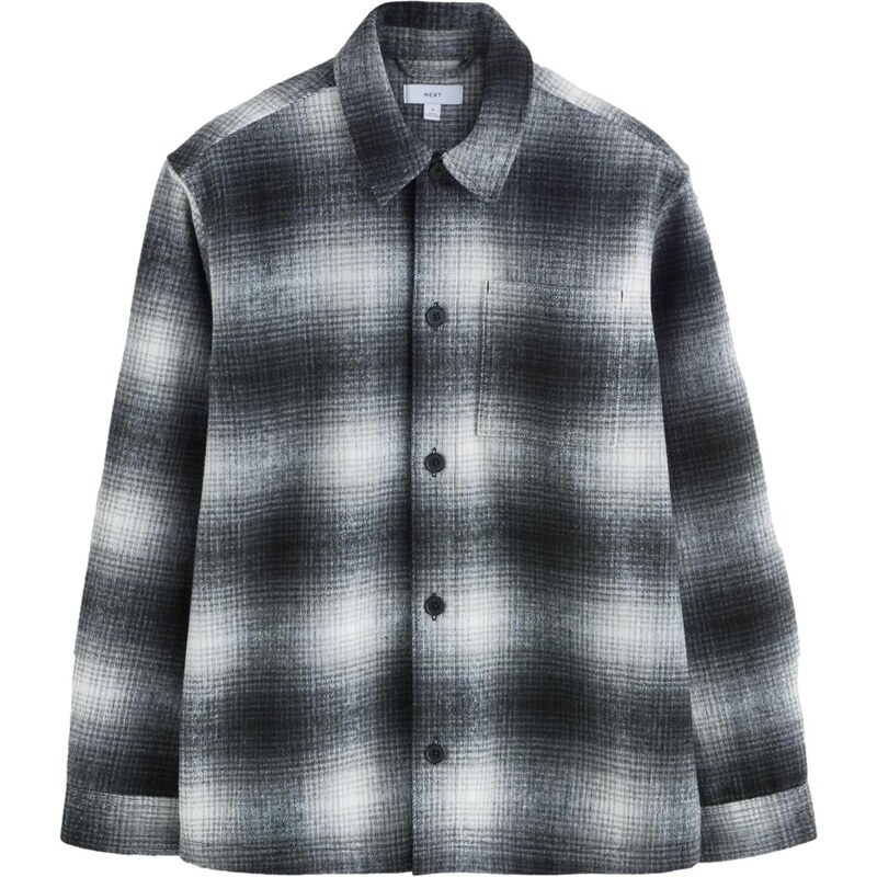 Next Košeľa svetlosivá / čierna / biela 66189749