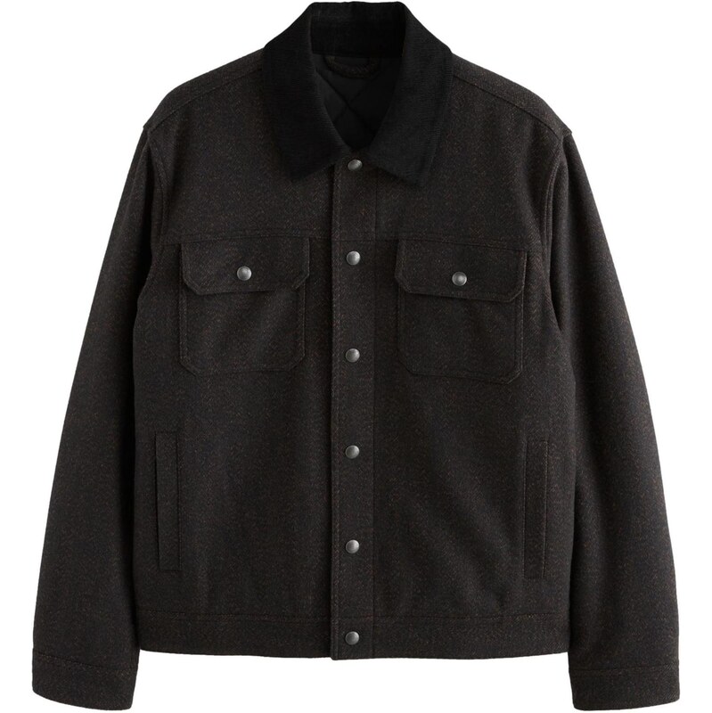 Next Prechodná bunda tmavohnedá 66189899