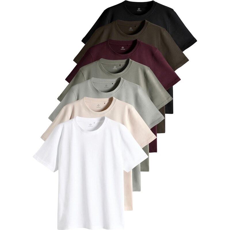 The Set Tričko nebielená / tmavohnedá / kaki / pastelovo zelená / 66189945