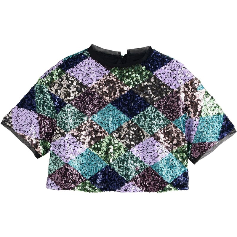 Next Tričko zelená / nefritová / baklažánová / orgovánová 66189977