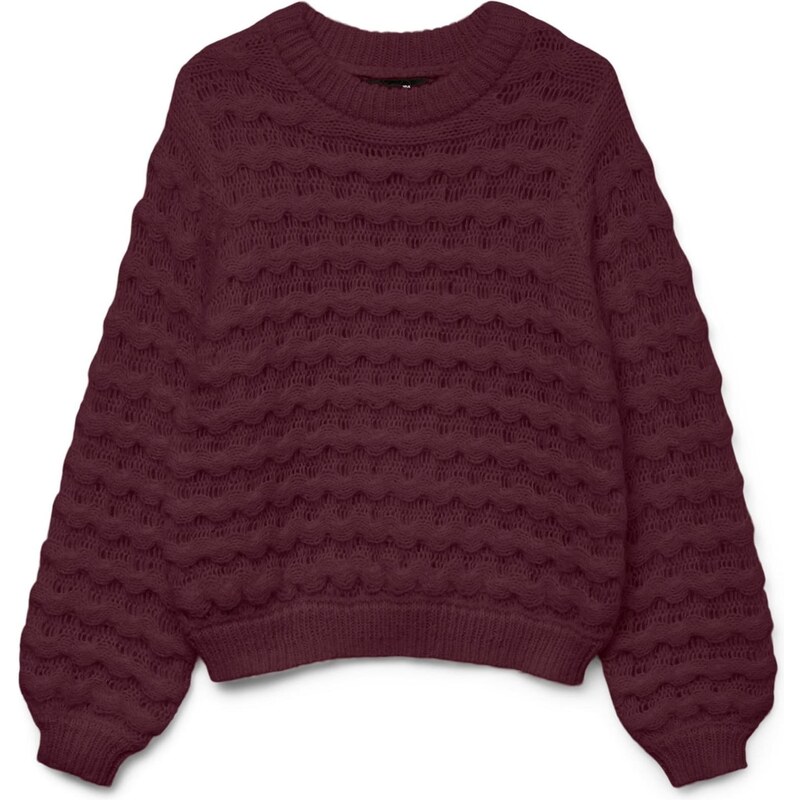 VERO MODA Sveter VMLauryn purpurová 66203171