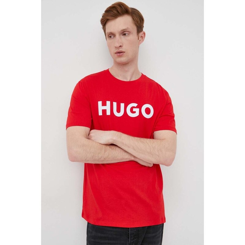 Bavlnené tričko HUGO Dulivio 31915327