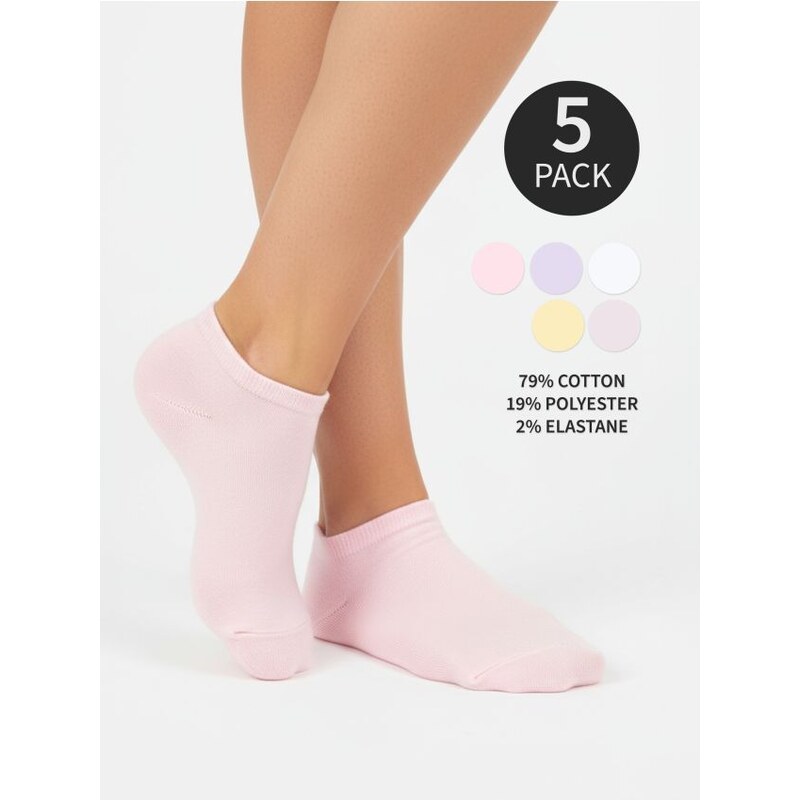 Sinsay - Súprava 5 párov ponožiek - viacfarebná 65753230