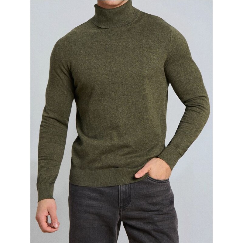 Sinsay - Klasický rolák - olivová 65755826