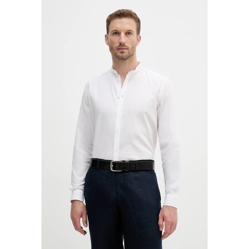 Ľanová košeľa Sisley 64189512