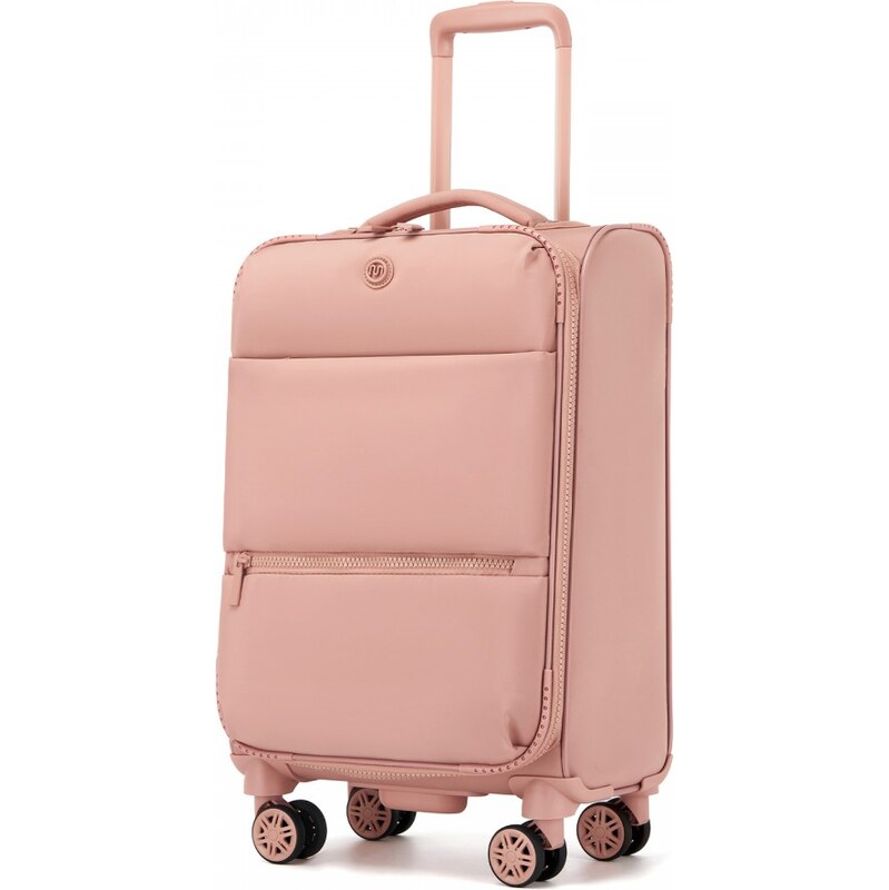 Cestovný kufor - KONO Softshell 20, ružový 66196369