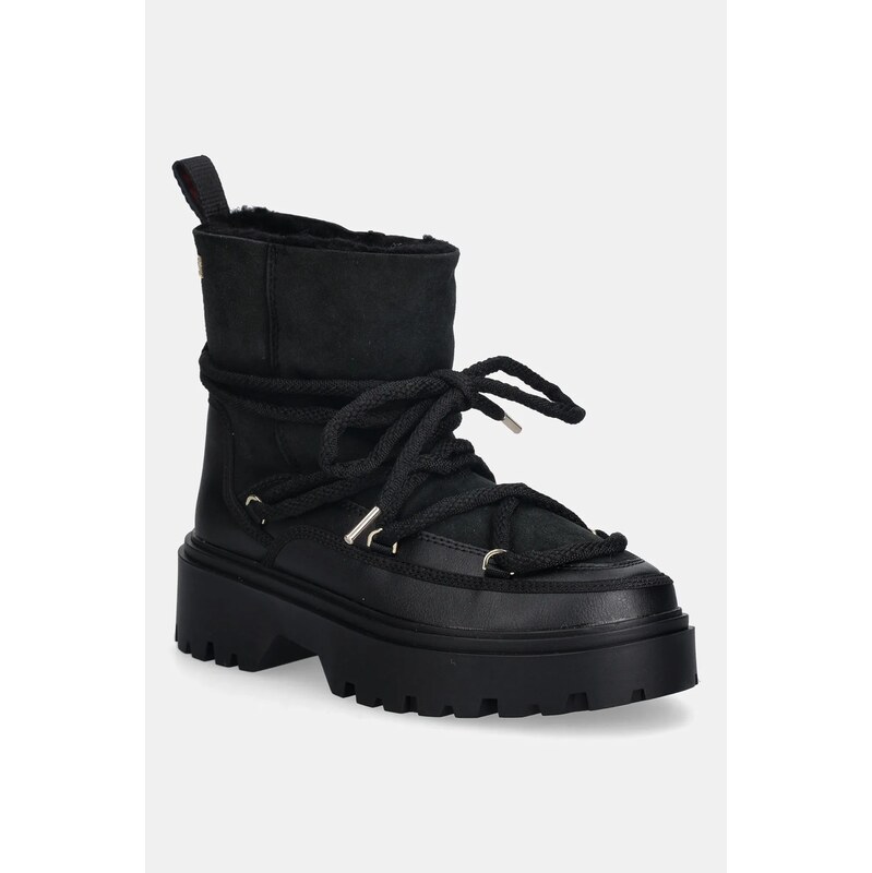 Snehule Tommy Hilfiger REAL SHEARLING LACEUP 66200279