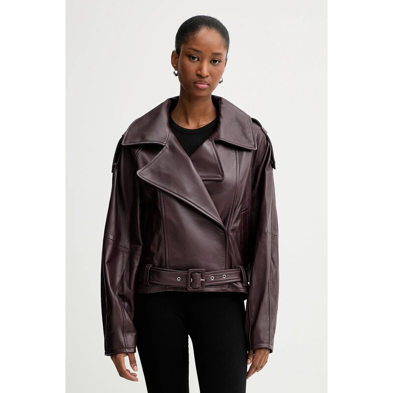 Kožená bunda IRO WM137YURIA 66196485