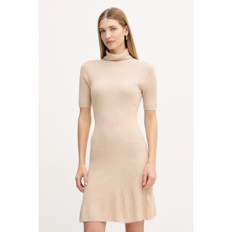 Šaty s prímesou vlny Guess JULIA 66196489