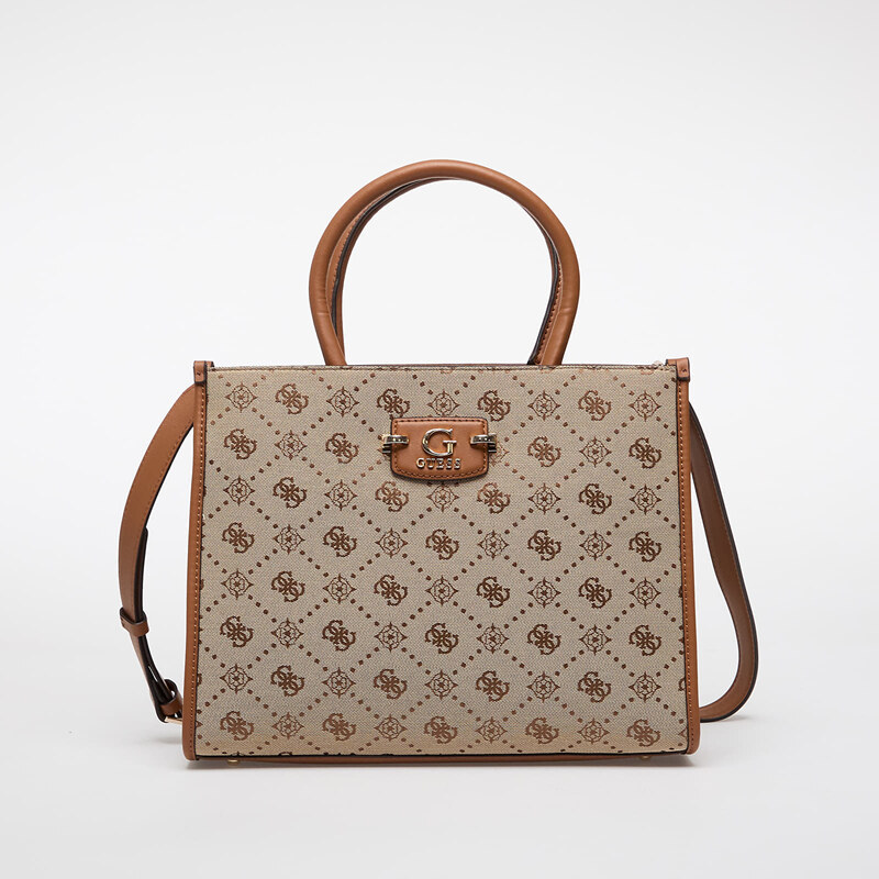 GUESS Neda 2 Comp Tote Latte Logo Universal 66196949