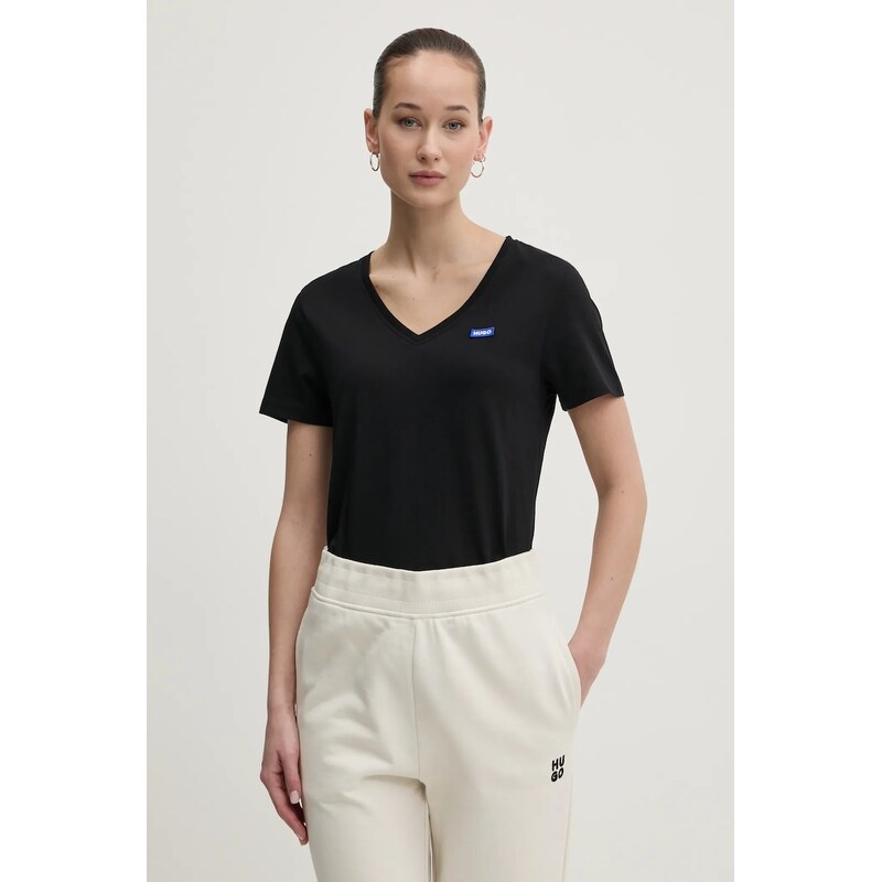 Bavlnené tričko Hugo Blue Classic V_B 61923564