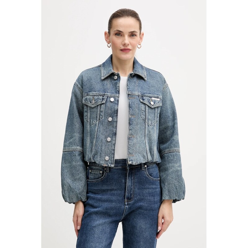 Bavlnená rifľová bunda Calvin Klein Jeans 66113646