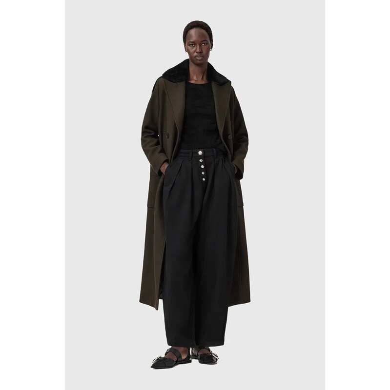 Kabát s prímesou vlny AllSaints 66197642