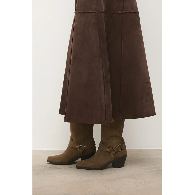 Semišové kovbojské topánky Answear.LAB 65665951