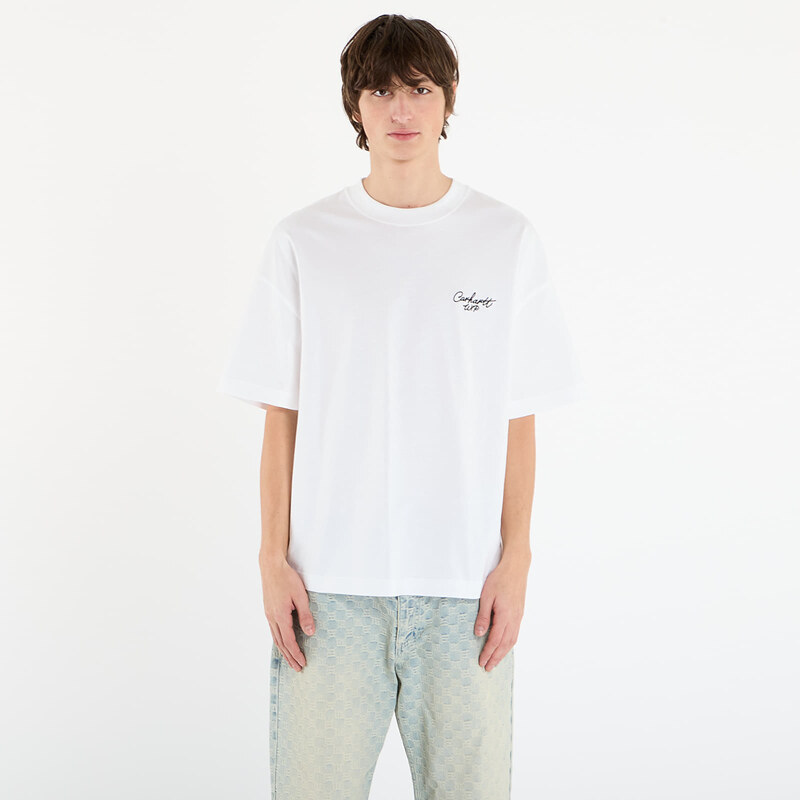 Tričko Carhartt WIP S/S Signature Script T-Shirt UNISEX White/ Black 66197882