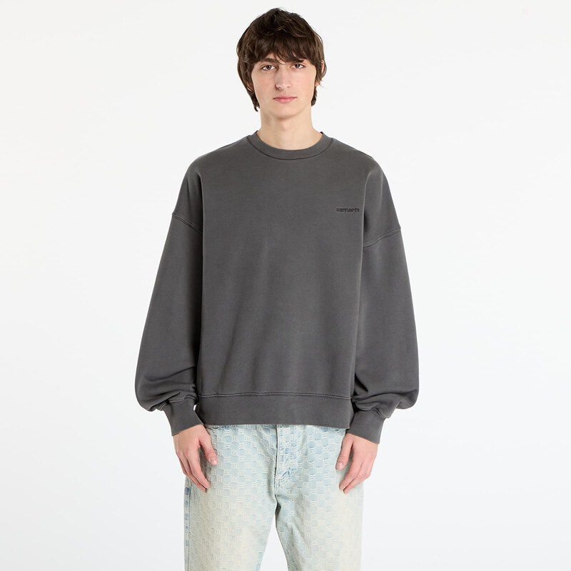 Mikina Carhartt WIP Benton Sweat UNISEX Graphite Garment Dyed L 66197869