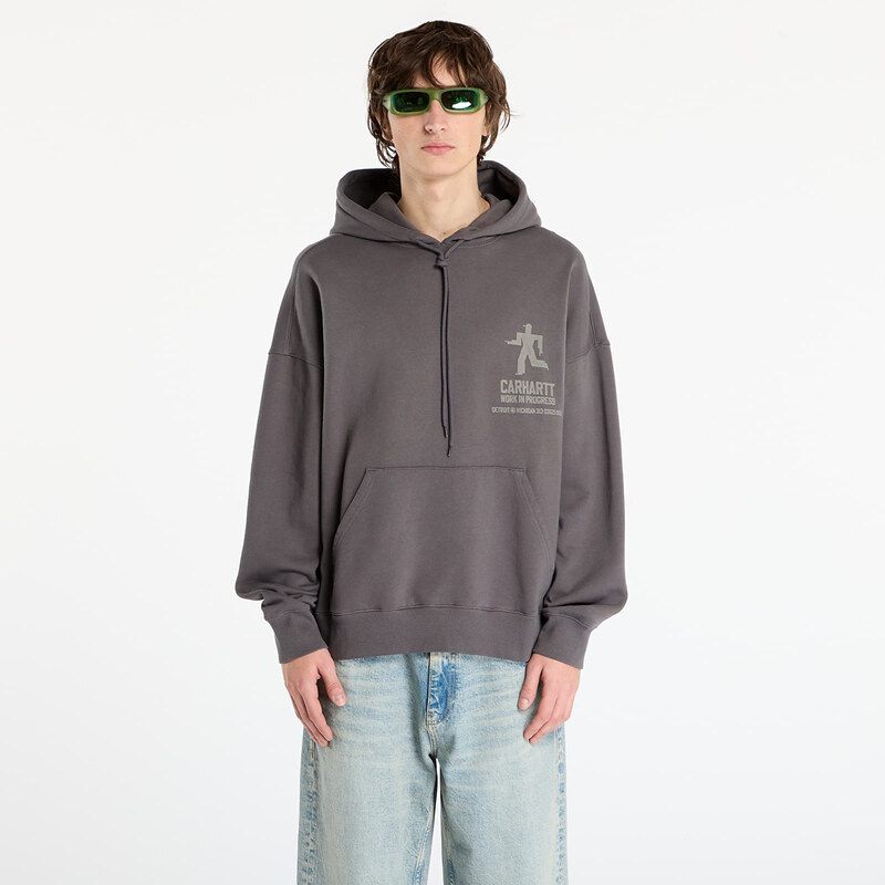 Mikina Carhartt WIP Hooded Distance Sweat Graphite Stone Dyed XL 66197855