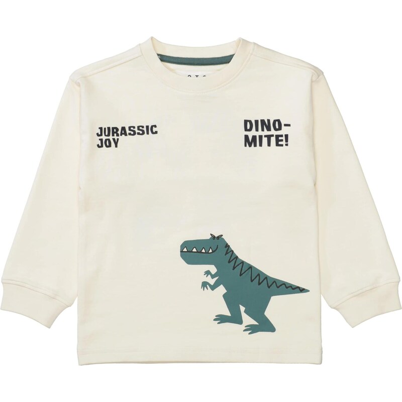 STACCATO Tričko tmavomodrá / tmavozelená / oranžová / šedobiela 66200354