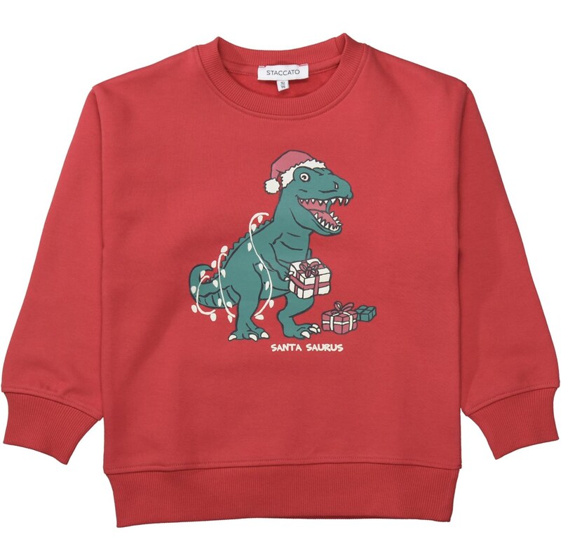 STACCATO Mikina zelená / červená / biela 66200393