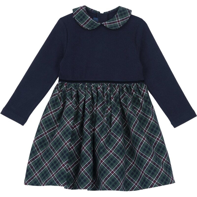 Chicco Šaty námornícka modrá / zelená / vínovo červená / biela 66201082