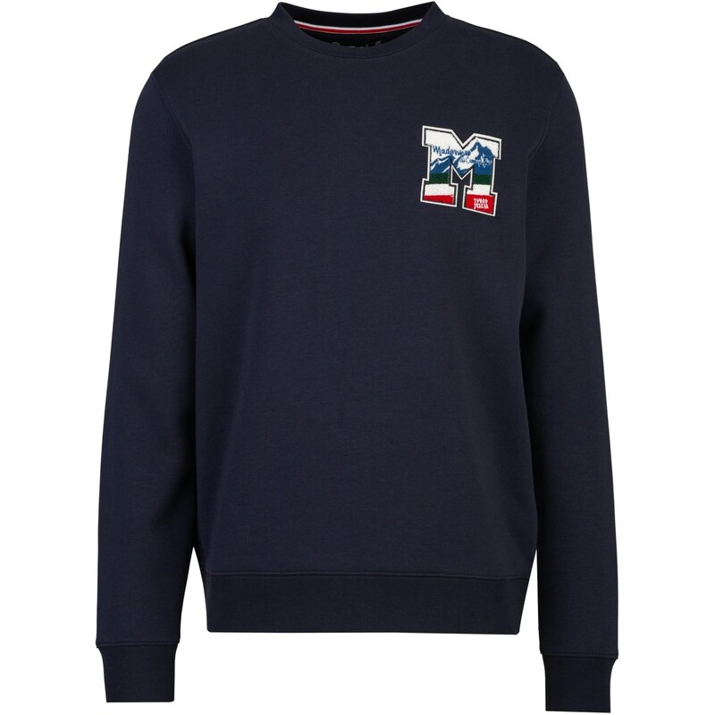 19V69 ITALIA Mikina Nico Wintergames modrá / námornícka modrá / zelená 66201614