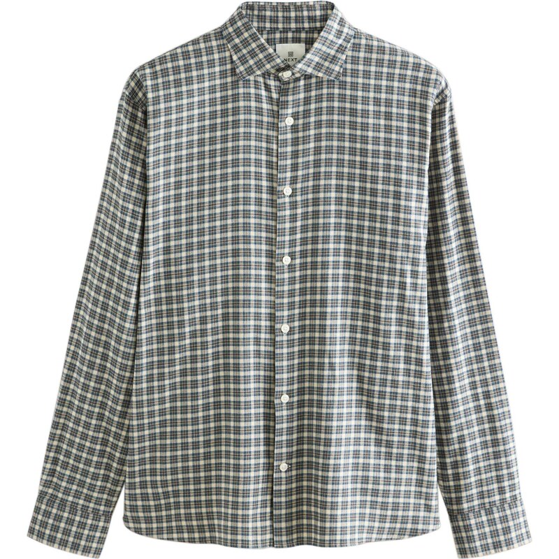 Next Košeľa nebielená / námornícka modrá / hnedá / jedľová 66201783