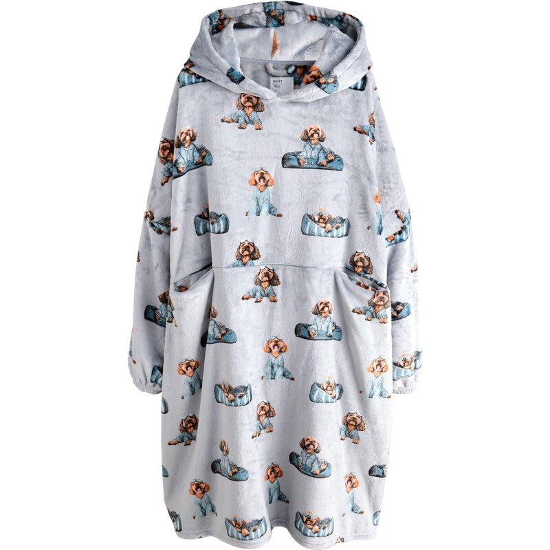 Next Krátky župan modrá / hnedá / sivá 66201897