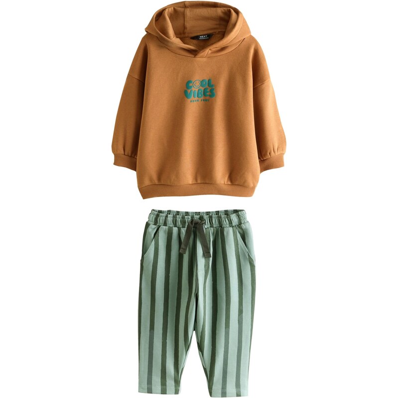 Next Joggingová súprava koňaková / zelená / pastelovo zelená 66201935