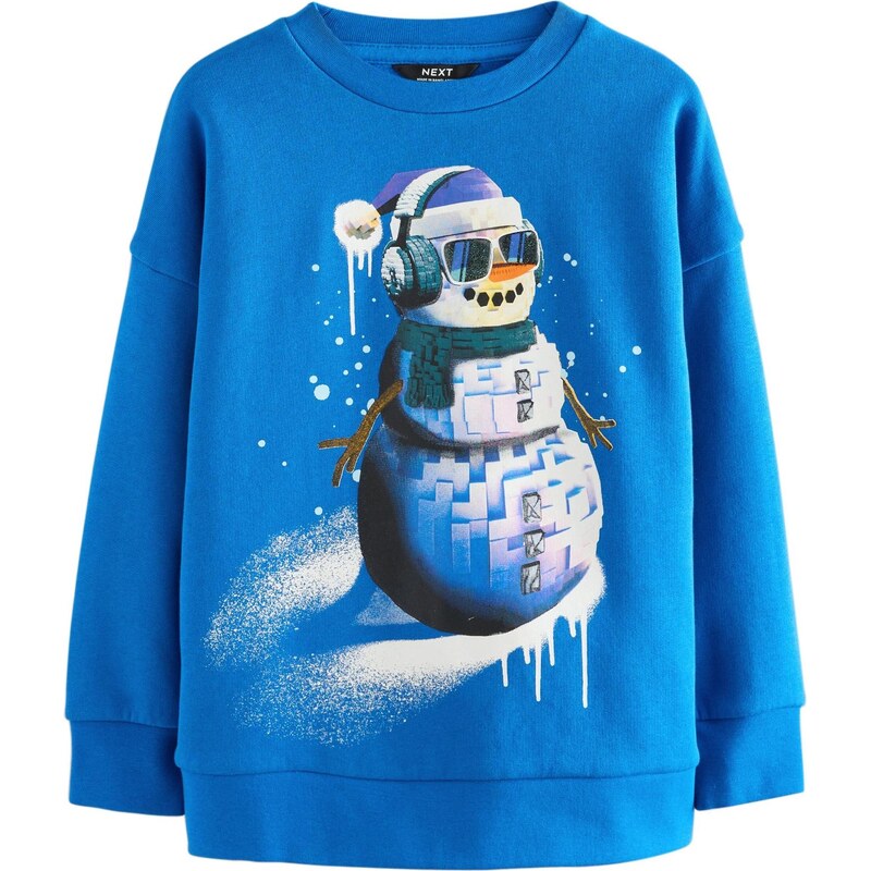 Next Mikina modrá / petrolejová / oranžová / biela 66202215