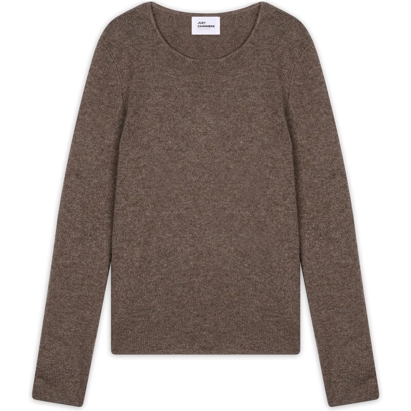 JUST CASHMERE Sveter Joyce tmavohnedá 66202393