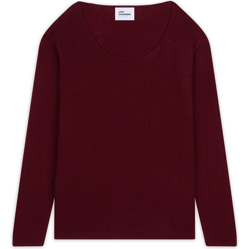 JUST CASHMERE Sveter Fiona bordová 66202394