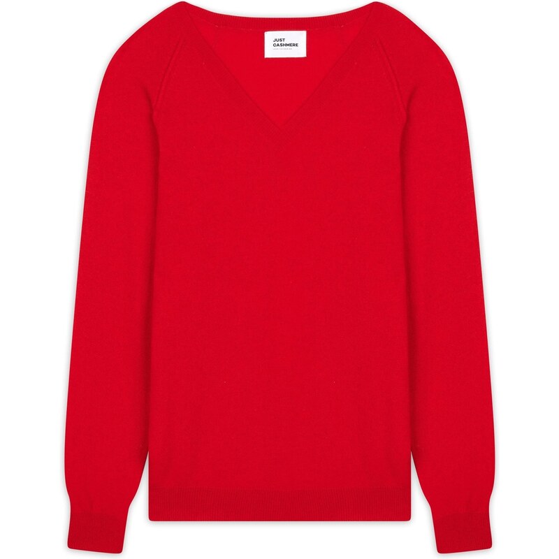 JUST CASHMERE Sveter Phoebe červená 66202419