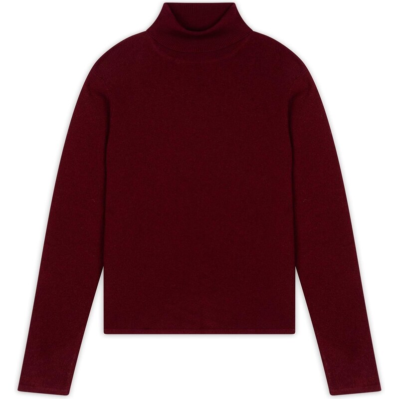 JUST CASHMERE Sveter Ava vínovo červená 66202433