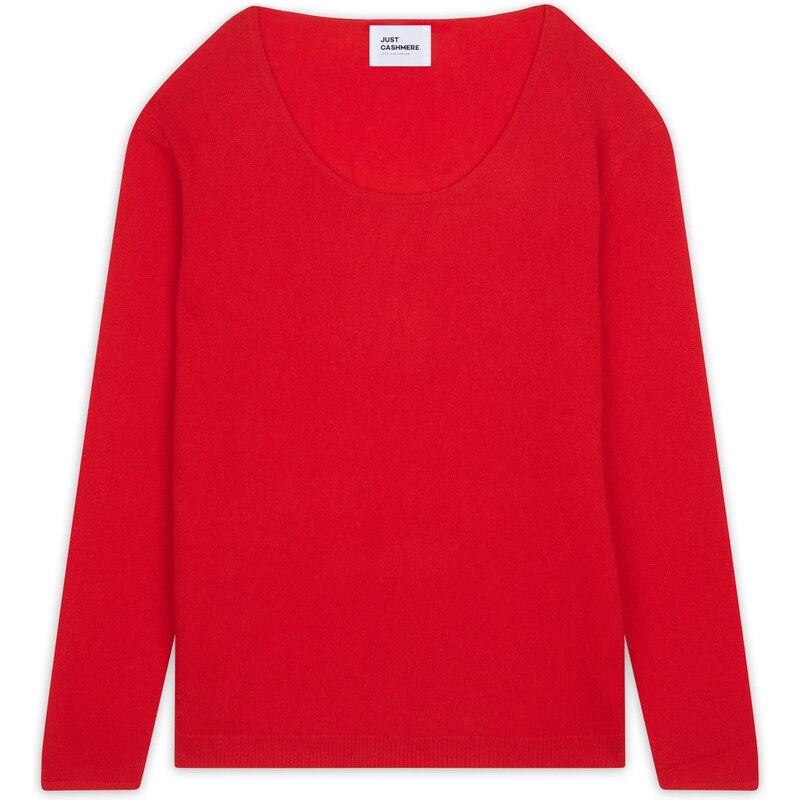 JUST CASHMERE Sveter Fiona červená 66202424