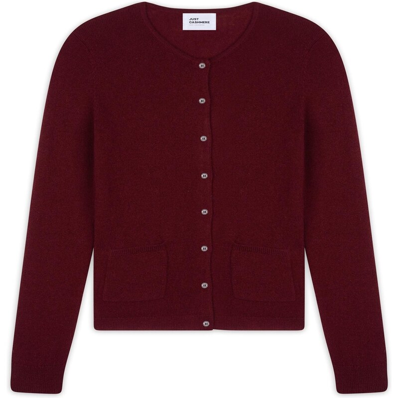 JUST CASHMERE Kardigán Katharine bordová 66202418