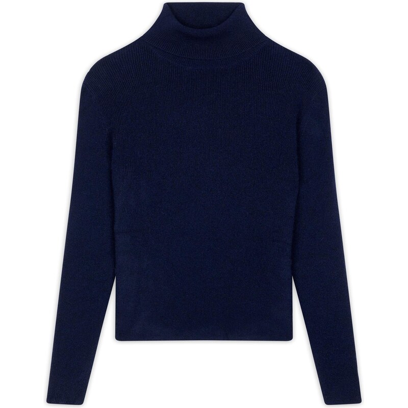 JUST CASHMERE Sveter Lanais námornícka modrá 66202428