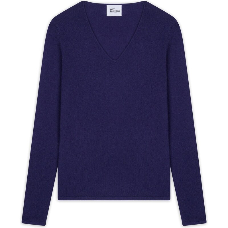 JUST CASHMERE Sveter Joan purpurová 66202464