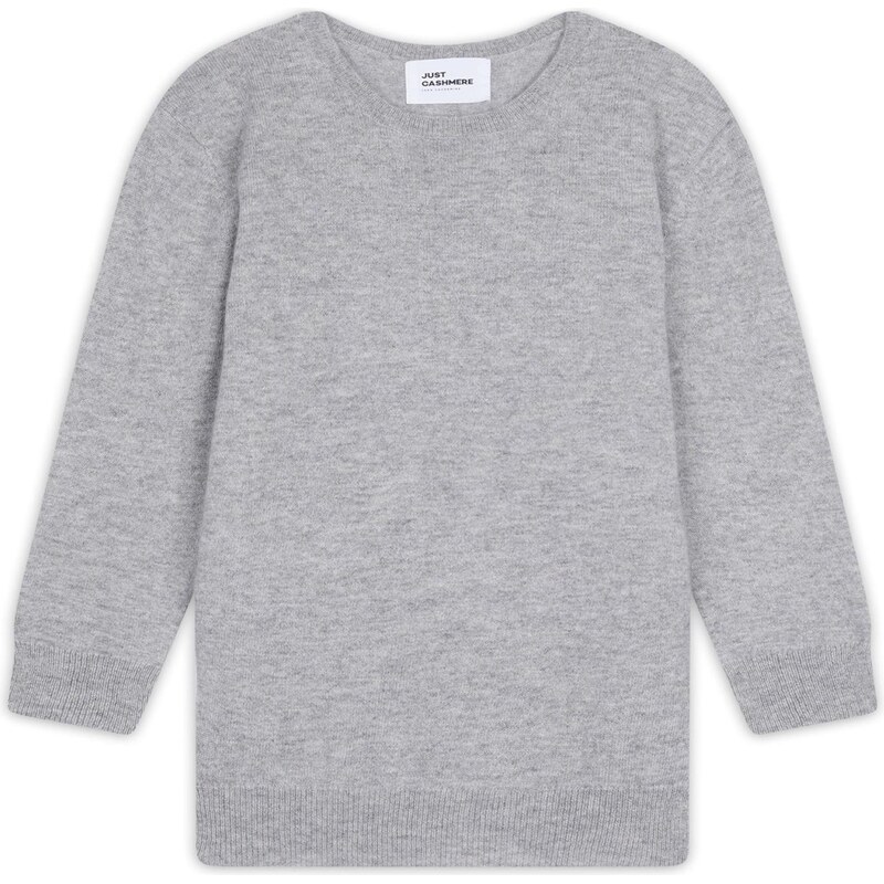 JUST CASHMERE Sveter Janice sivá melírovaná 66202449