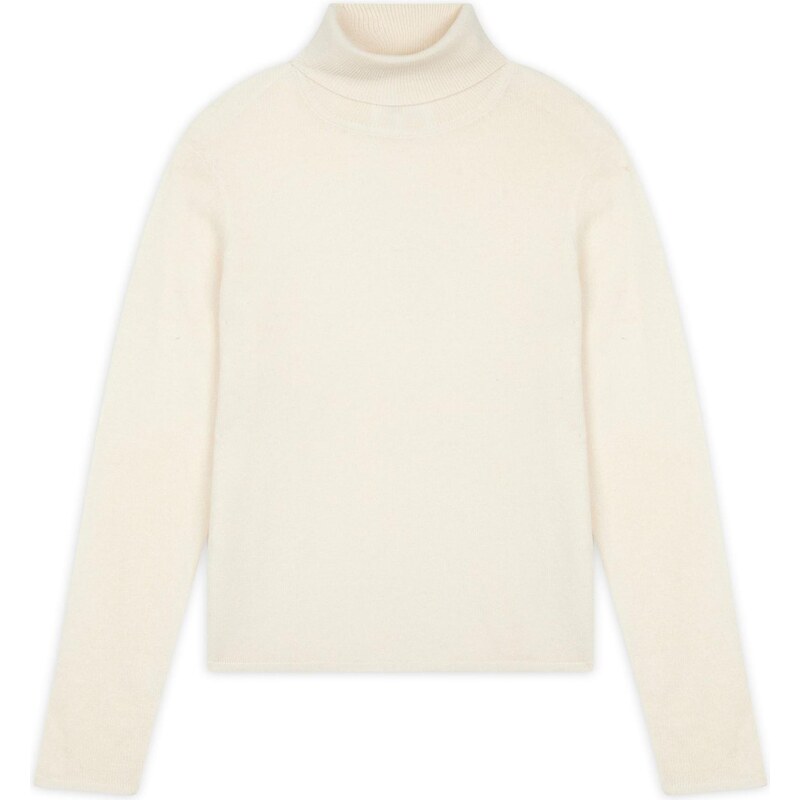 JUST CASHMERE Sveter Ava biela ako vlna 66202473