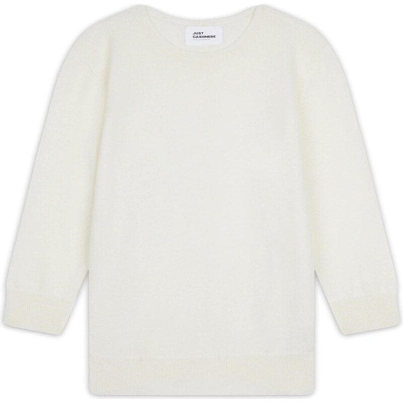 JUST CASHMERE Sveter Janice slonová kosť 66202462