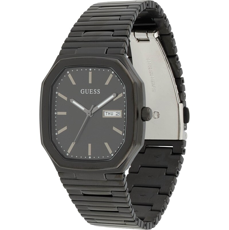 GUESS Analógové hodinky Oliver čierna 66202494