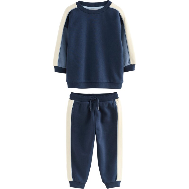 Next Joggingová súprava béžová / námornícka modrá / svetlomodrá 66202534
