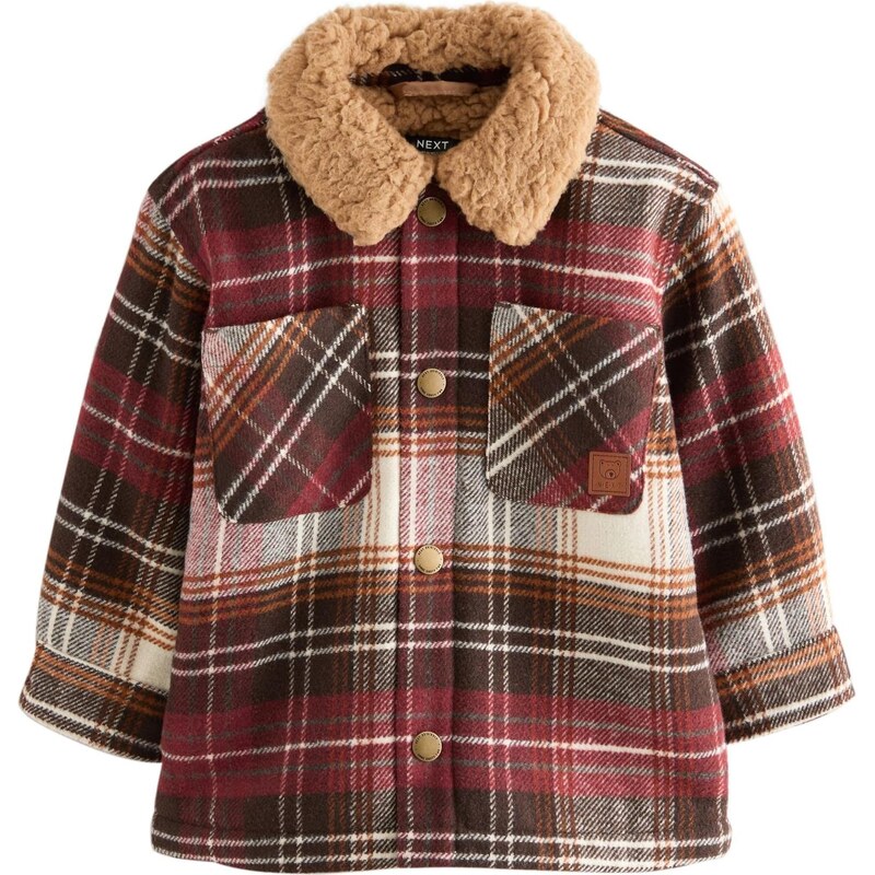 Next Prechodná bunda hnedá / hnedá / červená / biela 66202528