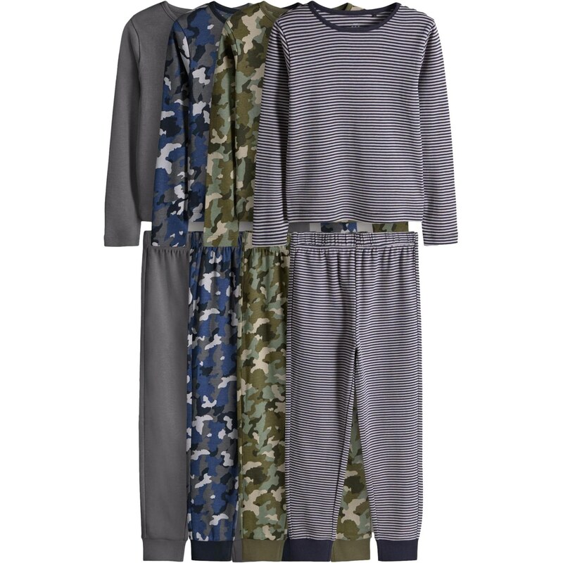 The Set Pyžamo námornícka modrá / opálová / sivá / tmavosivá / 66480432