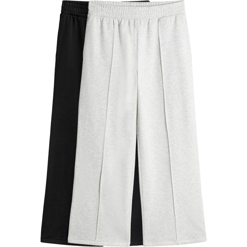 The Set Nohavice svetlosivá / čierna 66202591