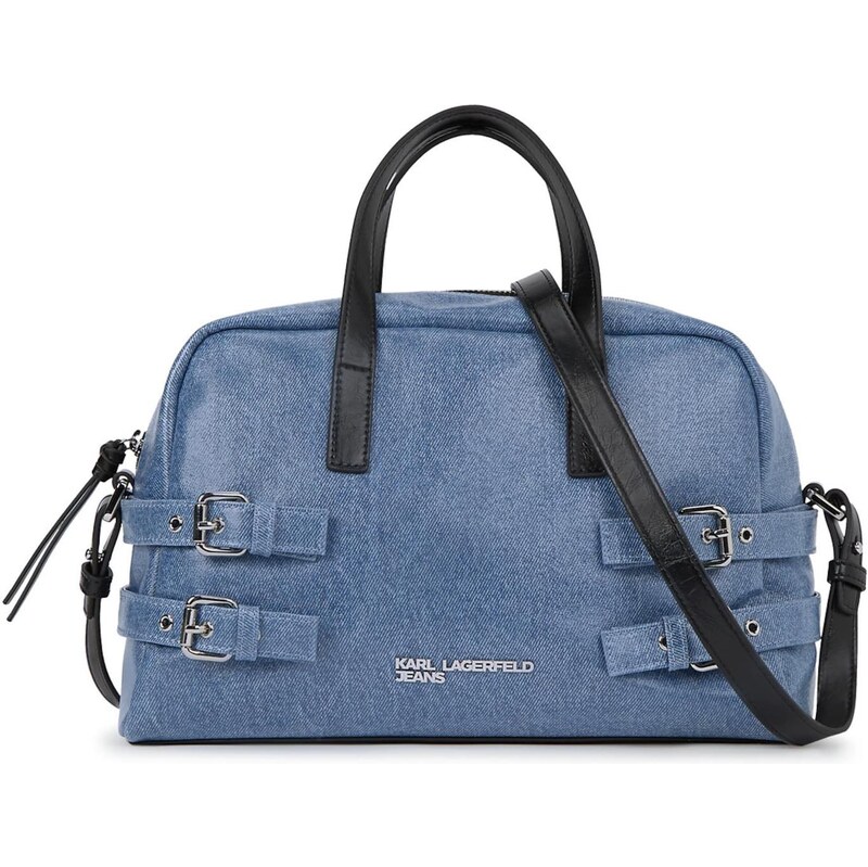 KARL LAGERFELD JEANS Kabelka Buckle modrá denim 66202695